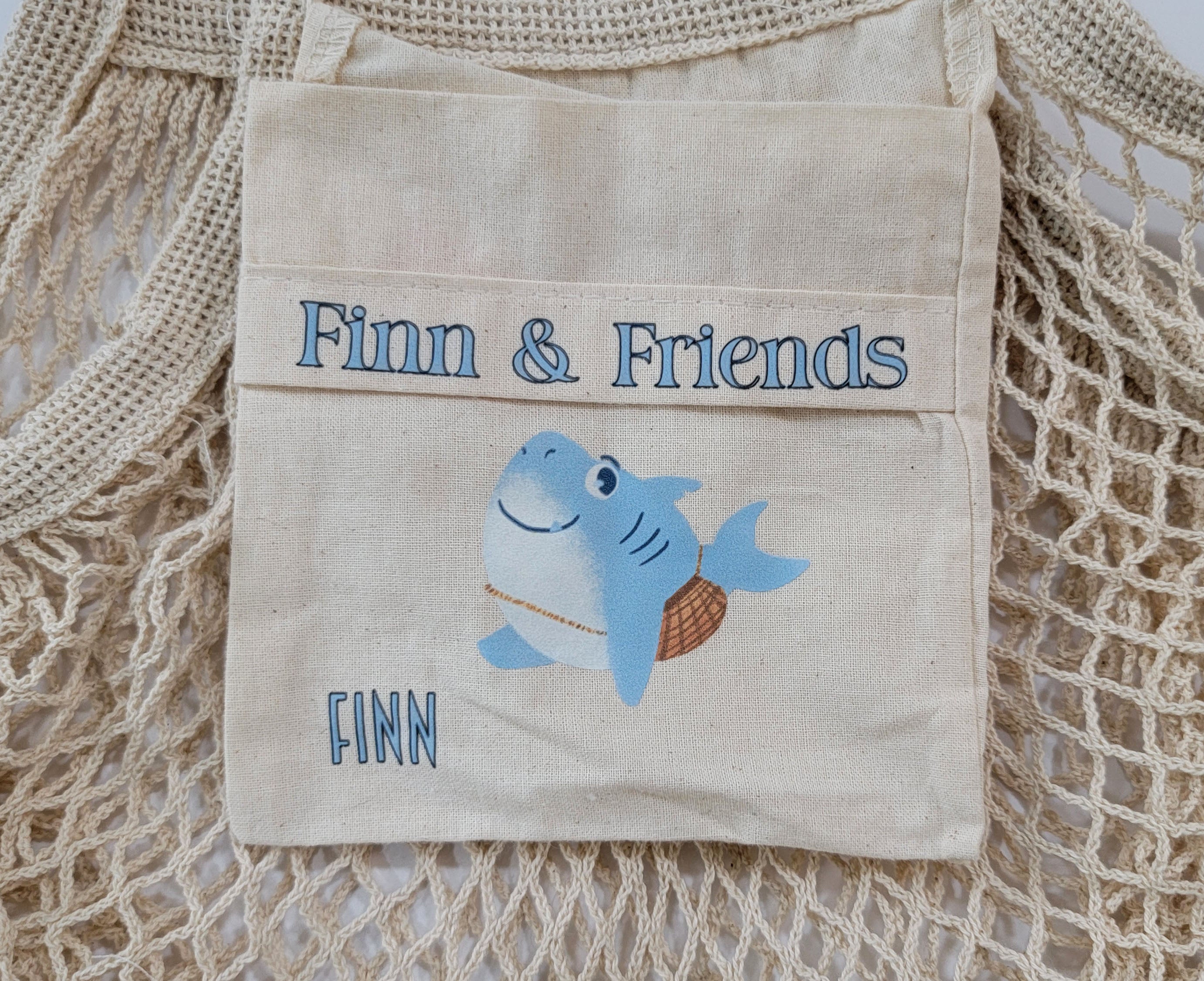 Beach Bag Finn The Great White Shark